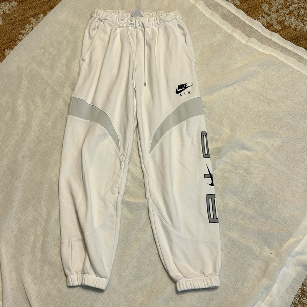 Nike white and gray joggers size XS would fit small